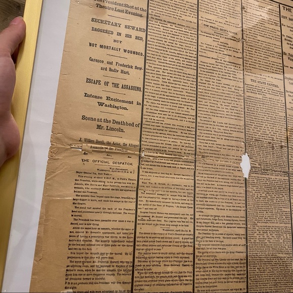Lincoln Death New York Herald Newspaper April 1865 - Picture 3 of 10
